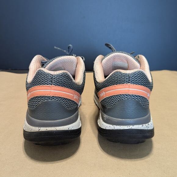 Gravity Defyer Mighty Walk Walking Shoes Gdefy Gray Salmon Pain Relief Sneakers - Picture 3 of 7
